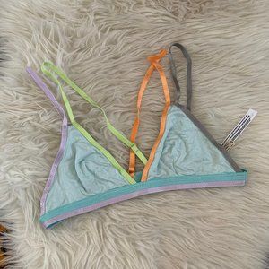 free people Strappy Back Bralette in Multicolored